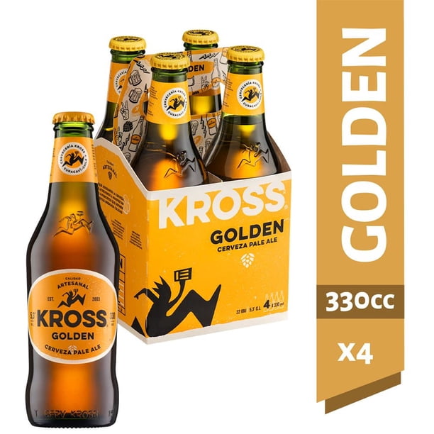 Kross • Golden Ale, pack de 4 botellas de 330 mL