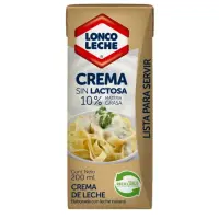 Loncoleche • Crema de Leche Tradicional Sin Lactosa 200 ml