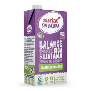 Leche Semidescremada Deslactosada