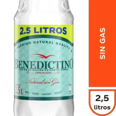 Benedictino • Agua sin gas 2,5L