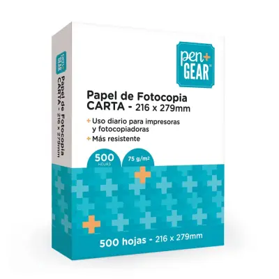Pen+Gear • Papel Fotocopia Carta (500 hojas)